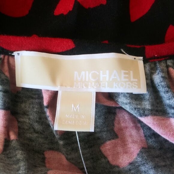 Michael Kors red and black top women's size M - Picture 12 of 16